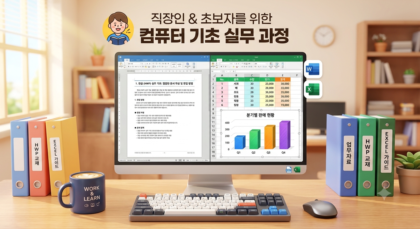 총무사무/ 컴퓨터기초실무 (한글, 엑셀)